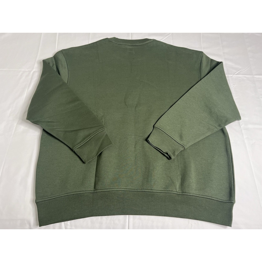 Levi's Men's Crewneck Fleece Long Sleeve Pullover Sweatshirt In Olive Green XL - Picture 3 of 9